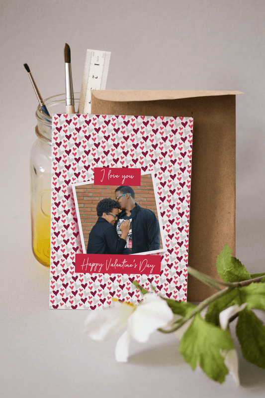 Personalised I love you Valentine's Day Card