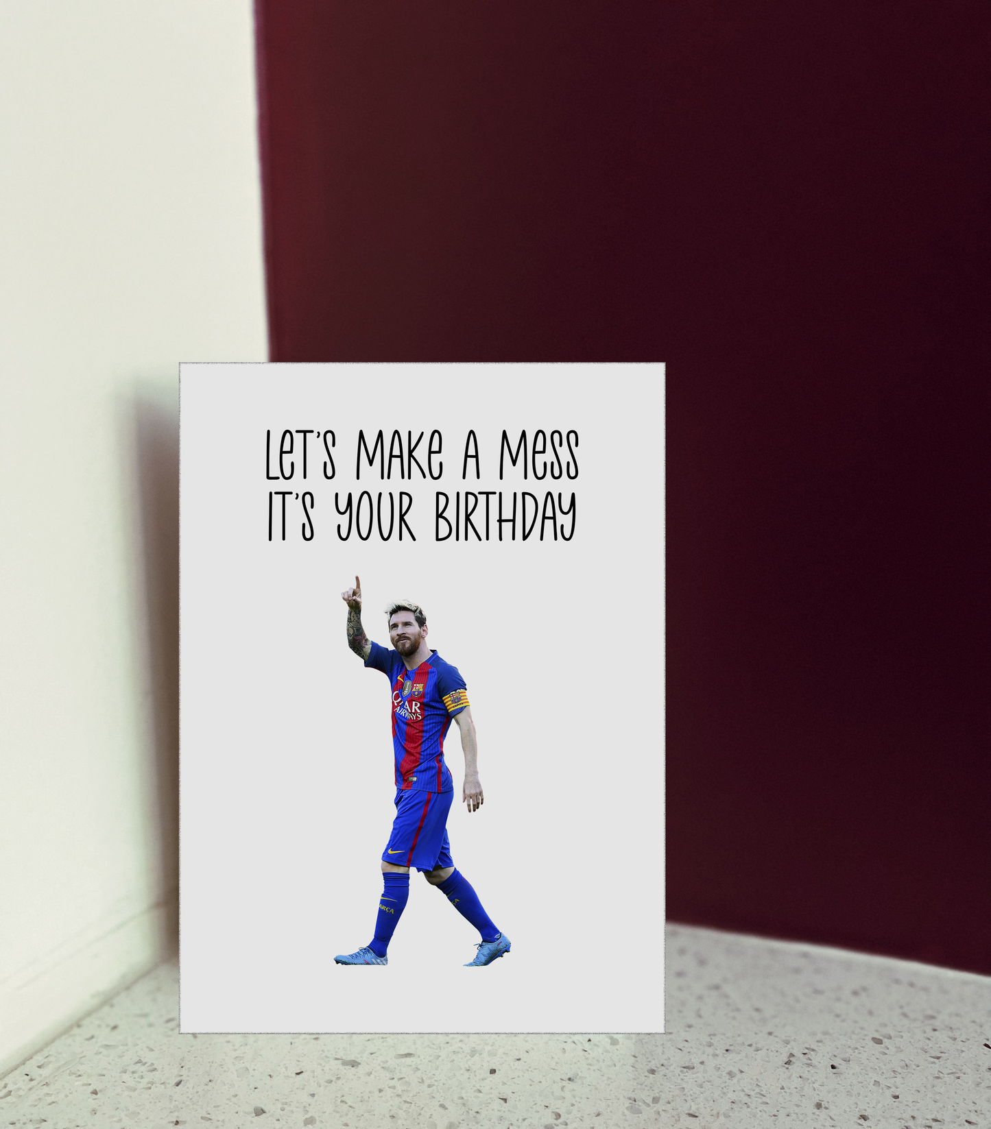 Messi Birthday Card