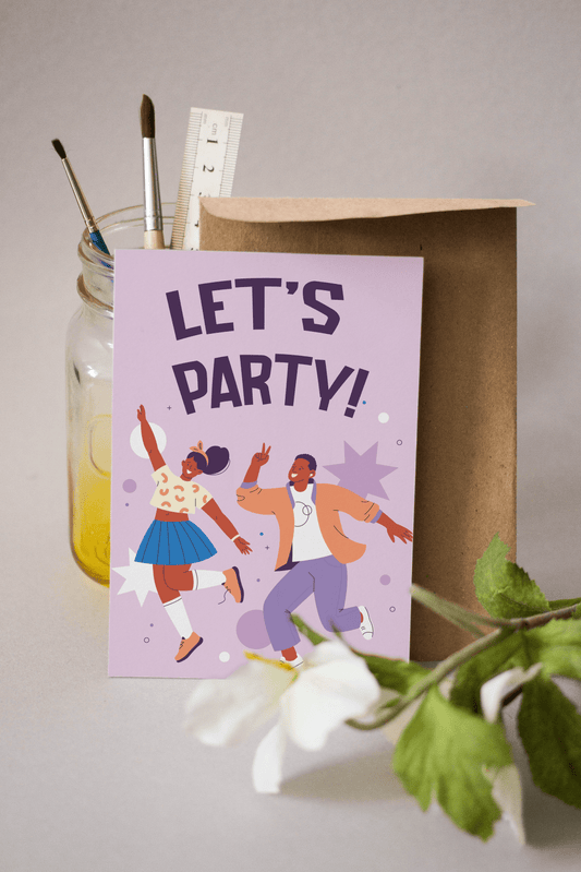 Let's Party Birthday Card